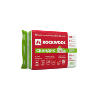 ROCKWOOL Лайт Баттс Скандик 800х600х100 мм 2.88 кв.м Утеплитель