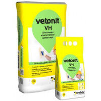 weber vetonit VH Шпаклевка Влагостойкая Цементная Ветонит 20 кг